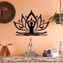 Wallity Yoga 30 Escultura de pared en Negro